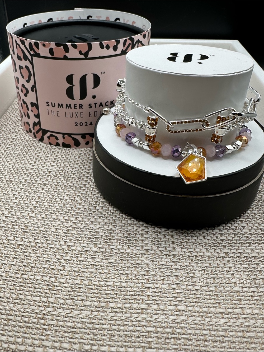 RBP7192 She’s Building her Empire bracelets Luxe Summer Stacks 2024 NWT - Picture 15 of 15